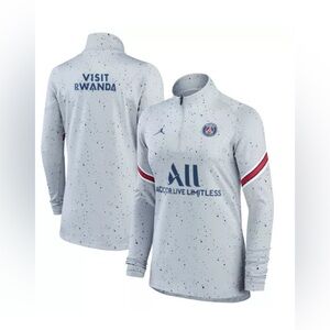 Paris Saint-Germain Nike Jordan Womens Strike Raglan 1/4 Zip Long Sleeve XL New